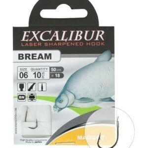 Energofish EXCALIBUR SNELLED HOOK BREAM MAGGOT 10