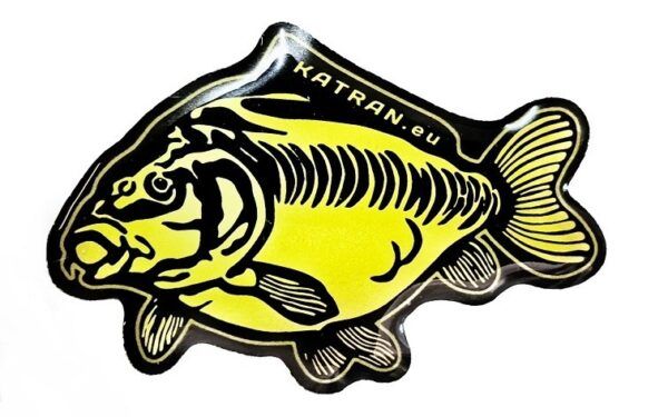 Katran KATRAN STICKER GOLD CARP 3D NAKLEJKA