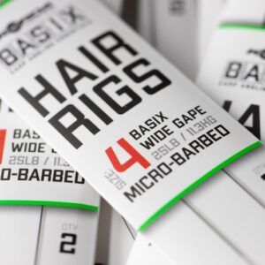 Basix Range Basix Range KORDA Basix Hair Rigs Wide Gape 4 25lb - KBX014