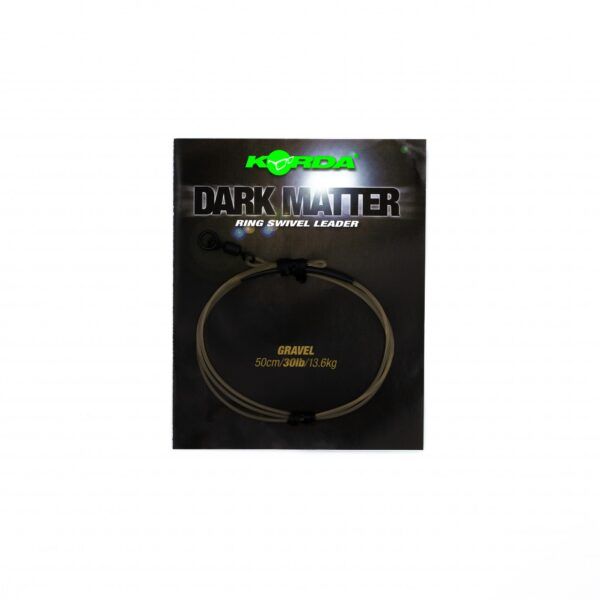 KSZ68 Dark Matter Leader 50 cm Ring Swivel Weed