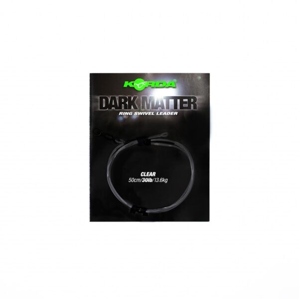 Leaders & spares Kamo Leader KORDA Dark Matter Leader 50 cm Ring Swivel Weed - KSZ68