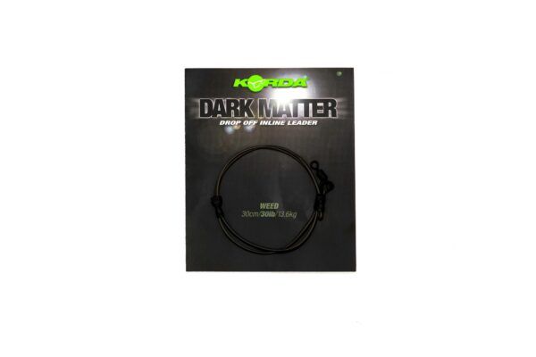 KSZ50 Dark Matter Leader Drop Off Inline Weed 30lb 30cm