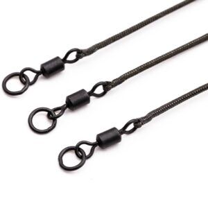 Leaders & spares Leadcore Leaders KORDA Kable Leadcore Leader Ring Swivel Gravel 50cm - KLL003