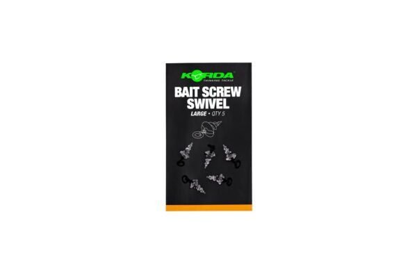 Swivels Bait Screw KORDA Micro Ring Swivel Bait Screw Large (5pcs) - KMW009