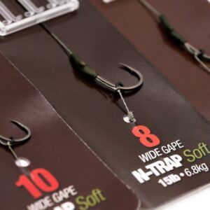 Ready Tied Rigs DF Rig - Wide Gape KORDA N-Trap DF Rig Size 6 Wide Gape 15 lbs - KCR032