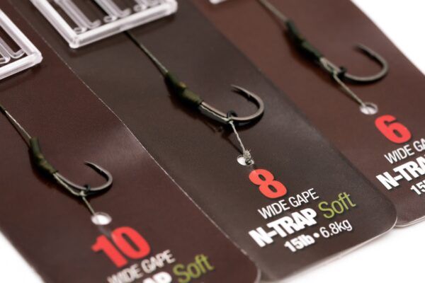 Ready Tied Rigs DF Rig - Wide Gape KORDA N-Trap DF Rig Size 6 Wide Gape 15 lbs - KCR032