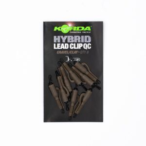 Lead Systems Lead Clips KORDA QC Hybrid Lead Clip Gravel/ Clay - KQHCGC