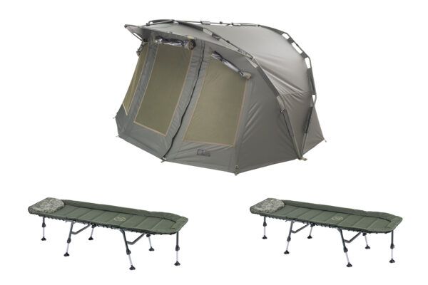 Sklep Bivvy Professional + overwrap + 2x Bedchair CamoCODE Express