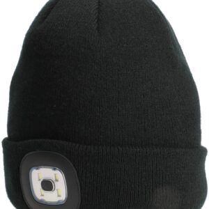 Sklep z Mikado Śląsk - CZAPKA ZIMOWA - LED - BEANIE - CZARNY - op.1szt.