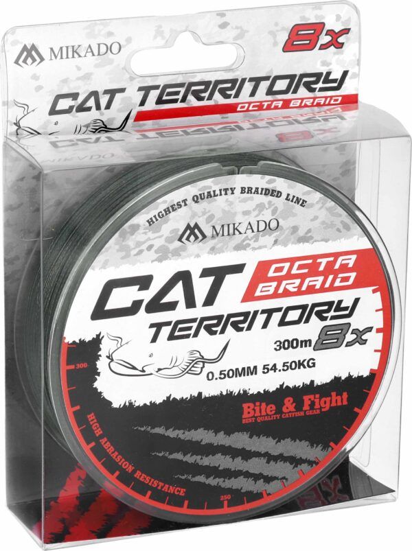 PLECIONKA - CAT TERRITORY OCTA BRAID - 0.40mm/39.8kg/300m - ZIELONA - op.1szp.