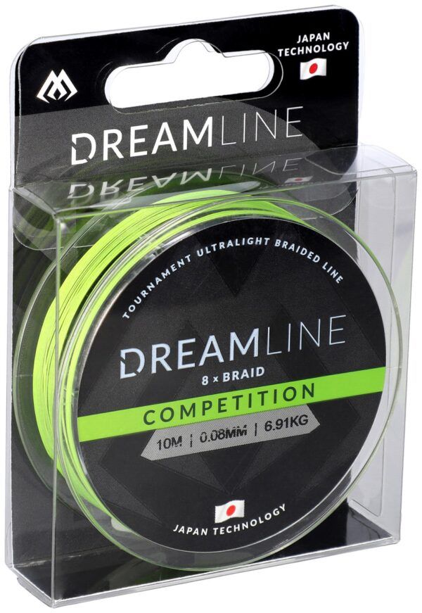 PLECIONKA - DREAMLINE COMPETITION - 0.08mm/6.91kg/10m - FLUO ZIELONA - op.1szp.