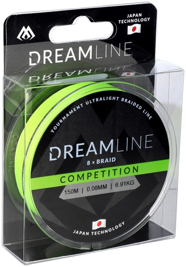 PLECIONKA - DREAMLINE COMPETITION - 0.08mm/6.91kg/150m - FLUO ZIELONA - op.1szp.