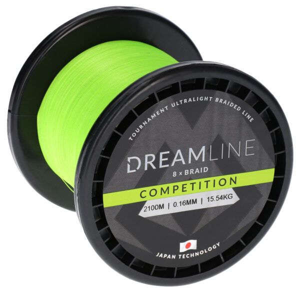 Mikado wędkarstwo - PLECIONKA - DREAMLINE COMPETITION - 0.08mm/6.91kg/2100m - FLUO ZIELONA - op.1szp.