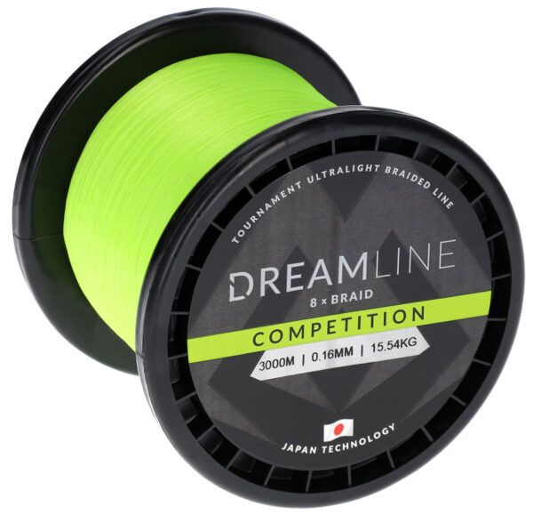 Mikado wędkarstwo - PLECIONKA - DREAMLINE COMPETITION - 0.08mm/6.91kg/3000m - FLUO ZIELONA - op.1szp.