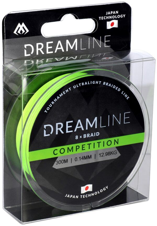 PLECIONKA - DREAMLINE COMPETITION - 0.14mm/12.98kg/300m - FLUO ZIELONA - op.1szp.