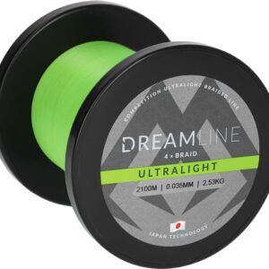 Sklep z Mikado Śląsk - PLECIONKA - DREAMLINE ULTRALIGHT - 0.035mm/2.53kg/2100m - FLUO ZIELONA - op.1szp.