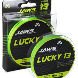 Sklep z Mikado Śląsk - PLECIONKA - JAWS LUCKY 13 - 0.08mm/6.8kg/150m - FLUO ZIELONA