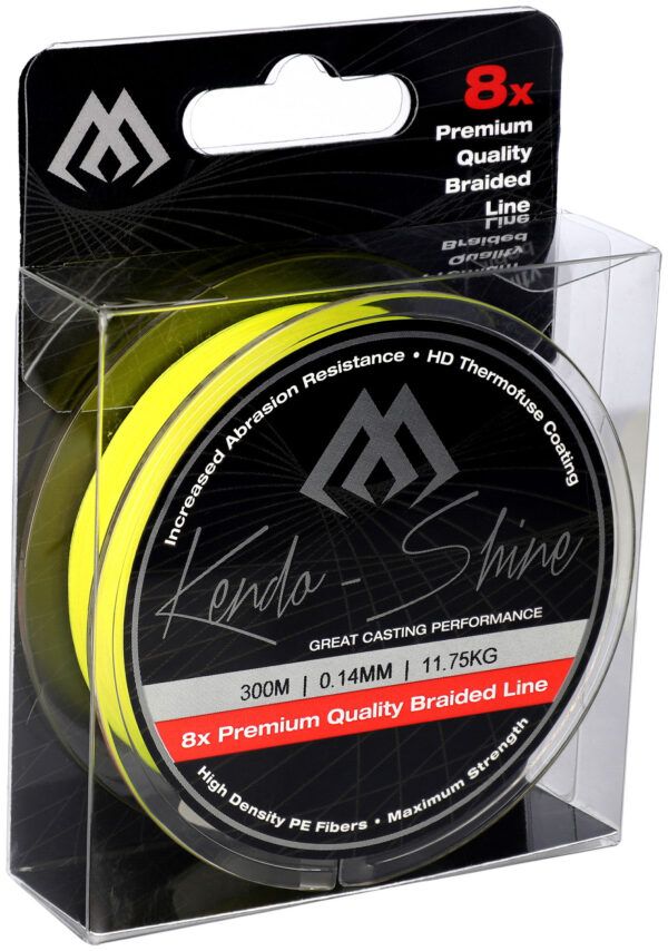 PLECIONKA - KENDO SHINE - 0.14mm/11.75kg/300m - FLUO ŻÓŁTA - op.1szp.