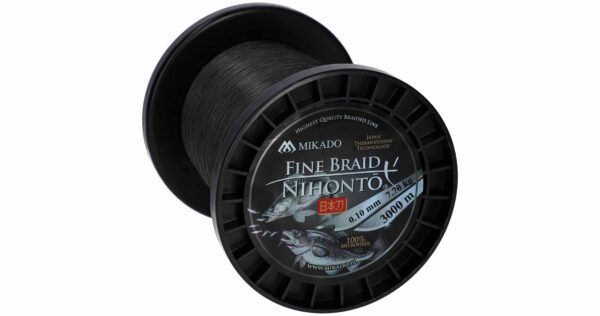 Sklep z Mikado Śląsk - PLECIONKA - NIHONTO FINE BRAID - 0.06mm/3.25kg/3000m - CZARNA - op.1szp.