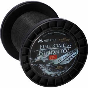 Sklep z Mikado Śląsk - PLECIONKA - NIHONTO FINE BRAID - 0.10mm/7.7kg/3000m - CZARNA - op.1szp.