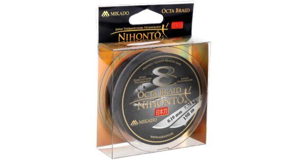 PLECIONKA - NIHONTO OCTA BRAID - 0.08mm/5.15kg/150m - CZARNA - op.1szp.