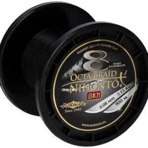 Sklep z Mikado Śląsk - PLECIONKA - NIHONTO OCTA BRAID - 0.08mm/5.15kg/900m - CZARNA - op.1szp.