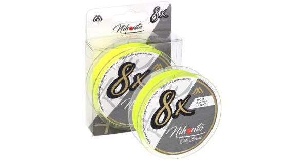 Sklep z Mikado Śląsk - PLECIONKA - NIHONTO OCTA BRAID - 0.10mm/7.75kg/10m - FLUO - op.1szp.