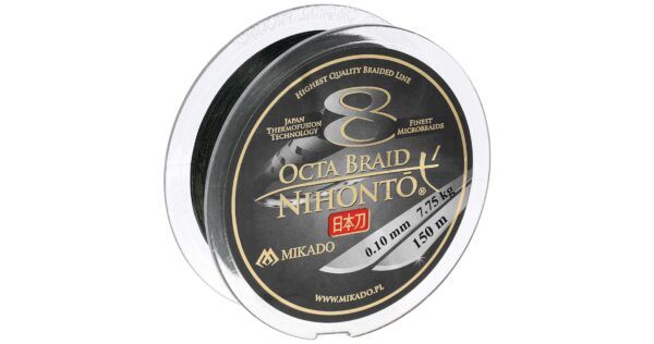 Mikado wędkarstwo - PLECIONKA - NIHONTO OCTA BRAID - 0.10mm/7.75kg/150m - ZIELONA - op.1szp.