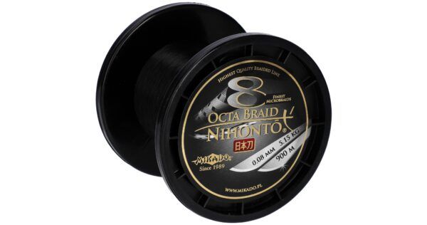 Sklep z Mikado Śląsk - PLECIONKA - NIHONTO OCTA BRAID - 0.10mm/7.75kg/900m - CZARNA - op.1szp.