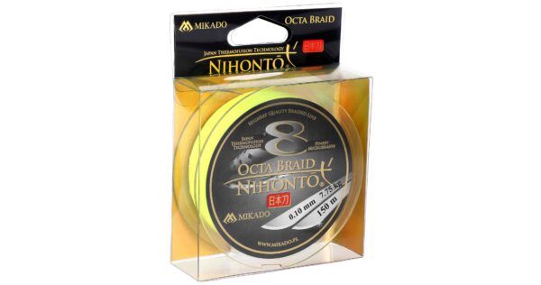 PLECIONKA - NIHONTO OCTA BRAID - 0.12mm/8.9kg/150m - FLUO - op.1szp.