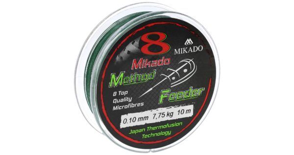 Mikado wędkarstwo - PLECIONKA - OCTA METHOD FEEDER - 0.08mm/5.15kg/10m - ZIELONA - op.1szp.