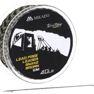 Sklep z Mikado Śląsk - PRZYPON - LEAD FREE LEADER - 40lbs/10m - CIEMNY CAMO - op.1szt.