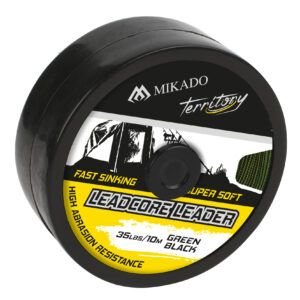 Sklep z Mikado Śląsk - PRZYPON - LEADCORE LEADER 35lbs/10m - CZARNO ZIELONY - op.1szt.