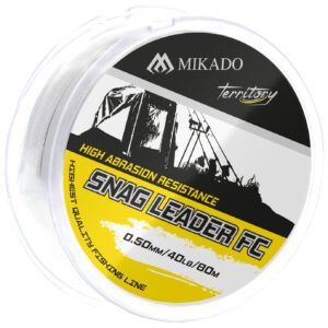 Sklep z Mikado Śląsk - PRZYPON STRZAŁOWY - SNAG LEADER FC 40lbs/0.50mm/80m - op.1szt.