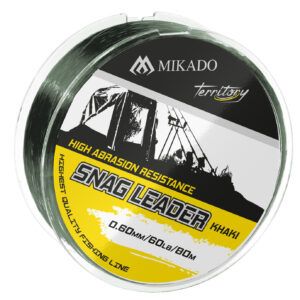 Sklep z Mikado Śląsk - PRZYPON STRZAŁOWY - SNAG LEADER KHAKI 60lbs/0.60mm/80m - op.1szt.