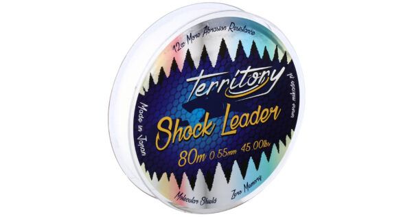 PRZYPON STRZAŁOWY - TERRITORY SHOCK LEADER 45lbs/0.55mm/80m - TRANSPARENTNY - op.1szp.