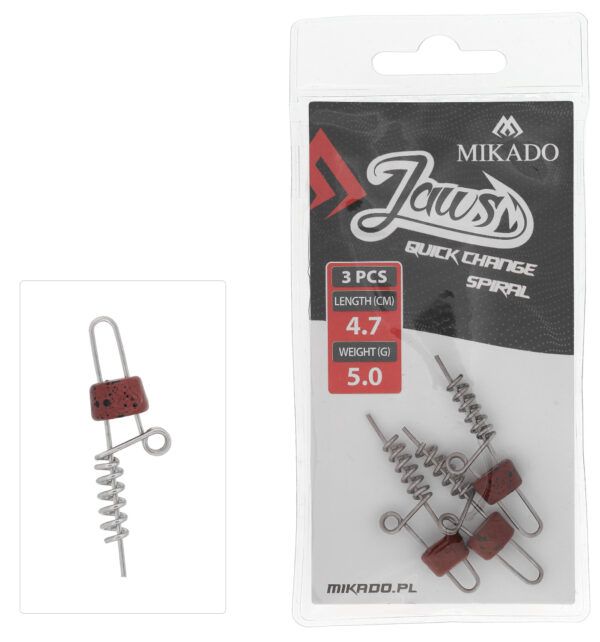 Sklep z Mikado Śląsk - WKRĘT - DO PRZYNĘT - JAWS QUICK CHANGE SPIRAL - 20gr - 4.7cm - op.3szt.