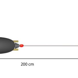 Sklep z Mikado Śląsk - ZESTAW - SUMOWY - SET II - ADJUSTABLE COMBI RIG WITH RATTLE 10g/200cm/100kg - kotwica: 2/0 - op.1szt