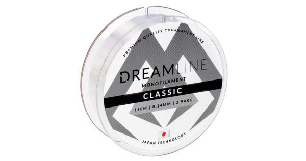 Mikado wędkarstwo - ŻYŁKA - DREAMLINE CLASSIC - 0.14mm/2.94kg/150m - TRANSPARENTNA - op.1szp.