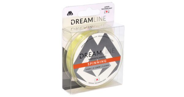 ŻYŁKA - DREAMLINE SPINNING - 0.12mm/2.64kg/150m - ŻÓŁTA - op.1szp.