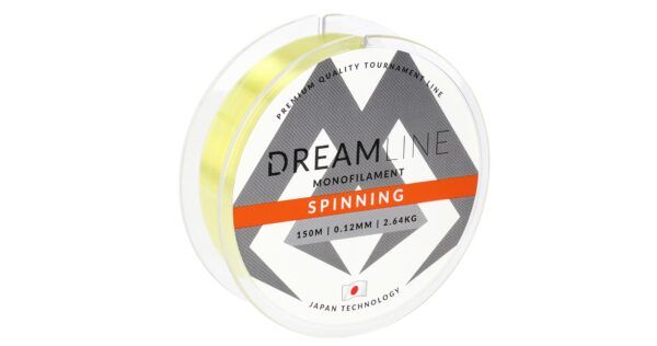 Mikado wędkarstwo - ŻYŁKA - DREAMLINE SPINNING - 0.16mm/3.93kg/150m - ŻÓŁTA - op.1szp.