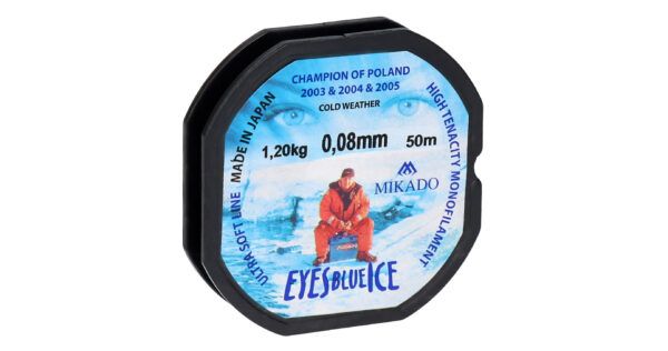 Mikado wędkarstwo - ŻYŁKA - EYES BLUE ICE - 0.12mm/2.40kg/50m - op.10szp.