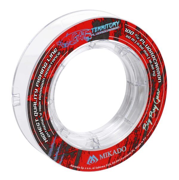 Mikado wędkarstwo - ŻYŁKA - FLUOROCARBON CAT TERRITORY - 0.50mm/16.30kg/20m - op.1szp.