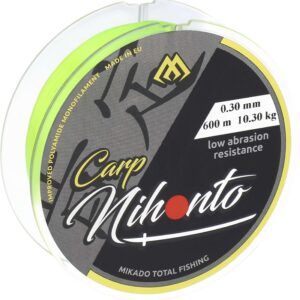 Sklep z Mikado Śląsk - ŻYŁKA - NIHONTO CARP - 0.23mm/6.00kg/600m - FLUO ŻÓŁTA - op.1szp.