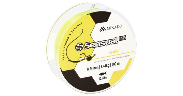 Mikado wędkarstwo - ŻYŁKA - SENSUAL N.G. CARP 0.28mm/14.5kg/300m - ŻÓŁTA - op.1szp.