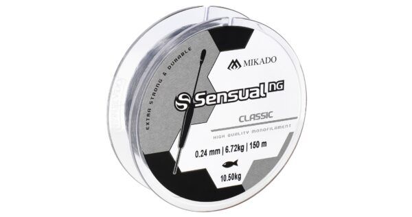 Mikado wędkarstwo - ŻYŁKA - SENSUAL N.G. CLASSIC 0.08mm/1.5kg/150m - TRANSPARENTNA - op.1szp.