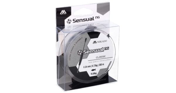 ŻYŁKA - SENSUAL N.G. CLASSIC 0.10mm/2kg/300m - TRANSPARENTNA - op.1szp.