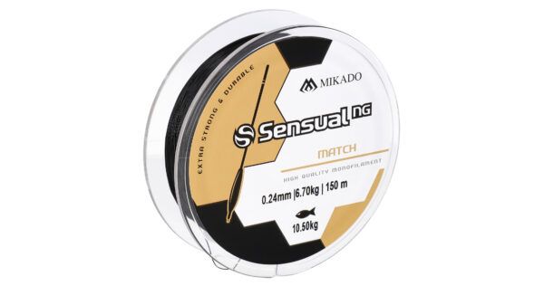 Mikado wędkarstwo - ŻYŁKA - SENSUAL N.G. MATCH 0.14mm/3.5kg/150m - CZARNA - op.1szp.