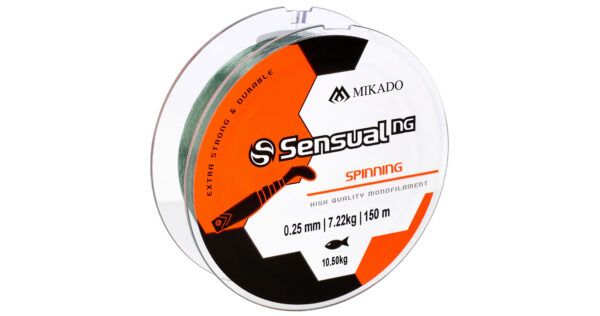 Mikado wędkarstwo - ŻYŁKA - SENSUAL N.G. SPINNING 0.10mm/2kg/150m - JASNO ZIELONA - op.1szp.