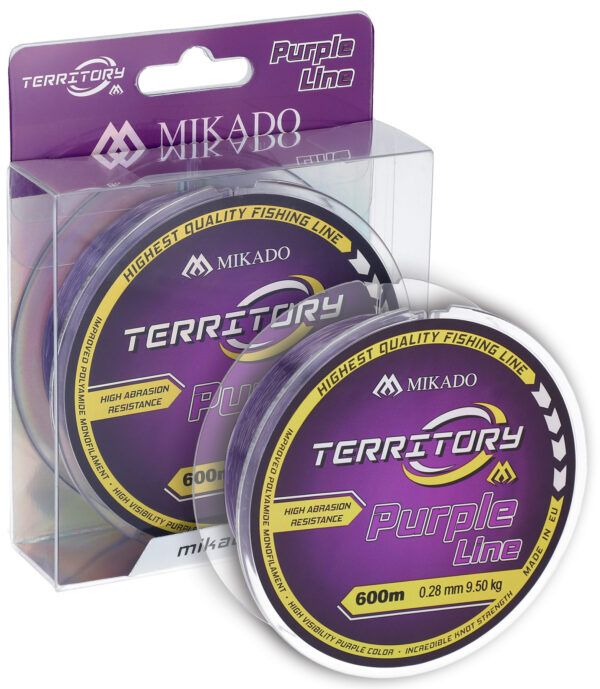 Sklep z Mikado Śląsk - ŻYŁKA - TERRITORY PURPLE - 0.26mm/8.50kg/600m - op.1szp.